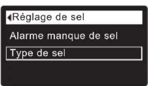 Ecowater eVOLUTION Power 500 - RéGLAGE DU TYPE DE SEL - 2
