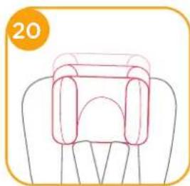 Joie ISpin 360 - Ajuste da alta para o apoio de cabeca e alças - 3