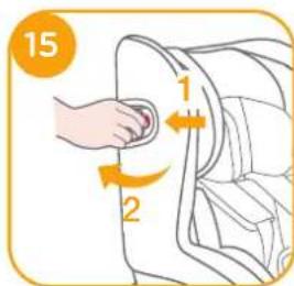 Joie ISpin 360 - Utilisation du dispositif de protection contre les chocs lateraux - 3
