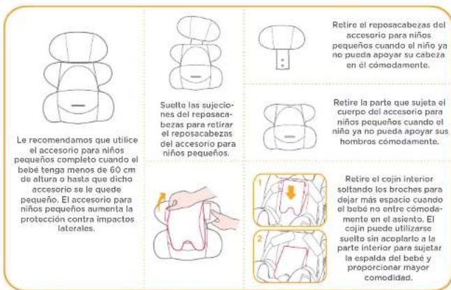 Joie Every Stage FX Signature - ii. Sujetar al niño en el dispositivo de sujeción para niños Uso del accesorio para niños pequeños - 1