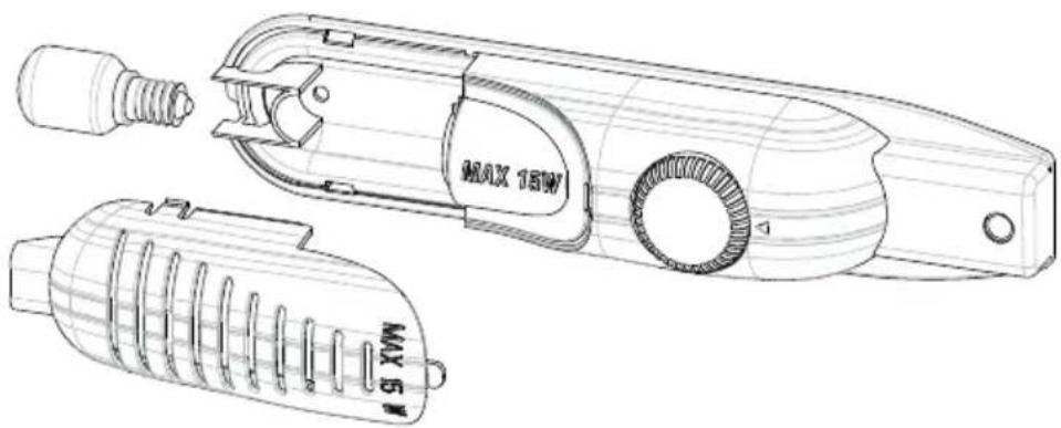 VESTEL VFKW3176 - Wechseln der Gluhlampe - 1