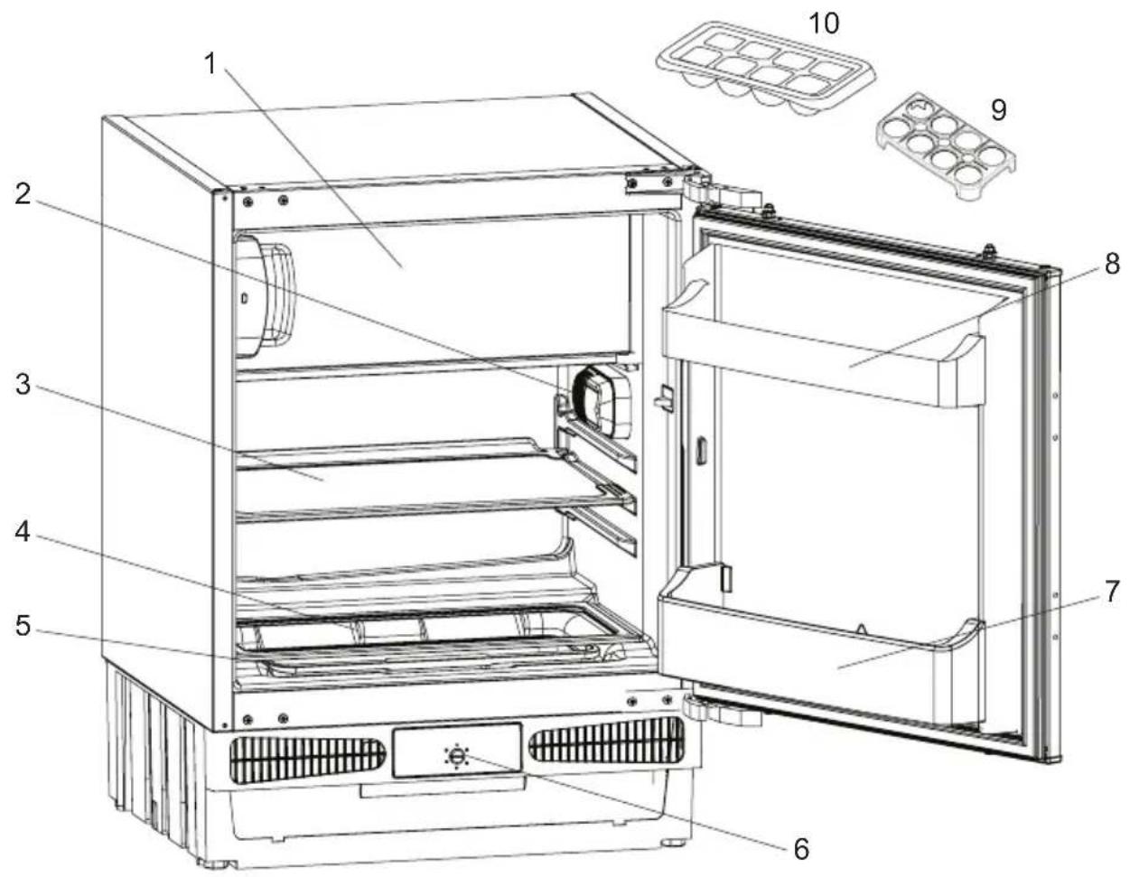 VESTEL VEKF1015 - PARTIES ET PIECES DE VOTRE RÉFRIGÉRATEUR - 1