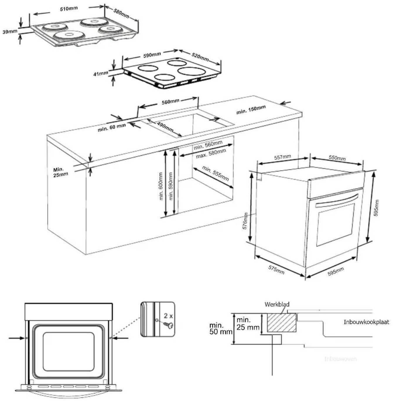 VESTEL VEH12016 - INSTALLATIE VAN INBOUWOVEN - 1
