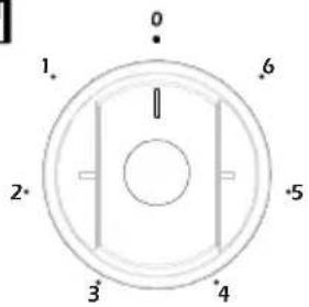 VESTEL VEH12016 - Heat setting knobs for vitroceramic cookers - 1