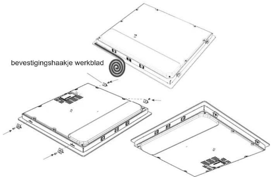 VESTEL VEA24026 - Hetplaatsen van de inbouwkookplaat - 2