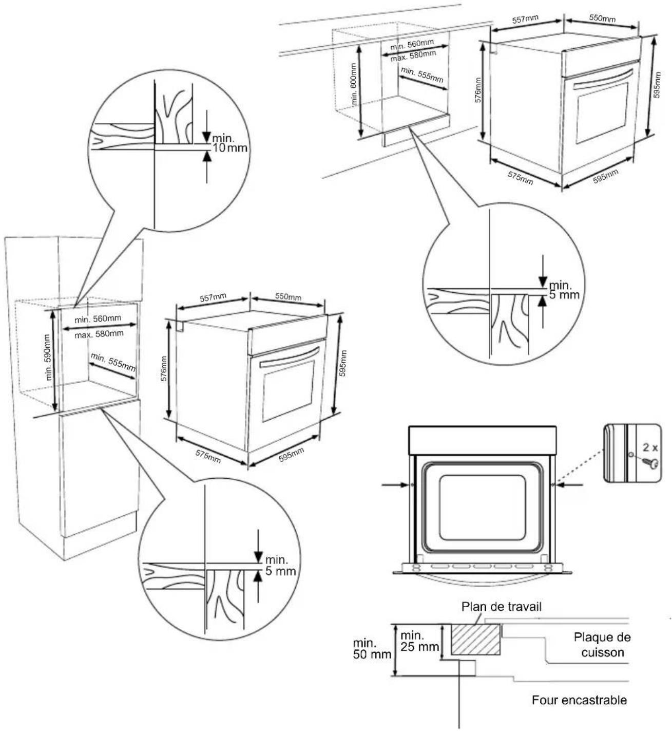 VESTEL VEB13026 - INSTALLATION DU FOUR ENCASTRABLE - 1