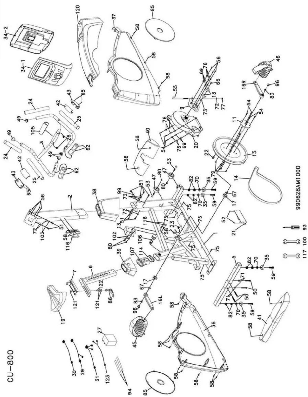 TUNTURI Platinum Upright - NOUS VOUS SOUHAITONS D'AGREABLES ET NOMBREUSES SEANCES D'EXERCICE AVEC VOTRE NOUVEAU PARTENAIRE D'ENTRAINEMENT TUNTURI! - 1
