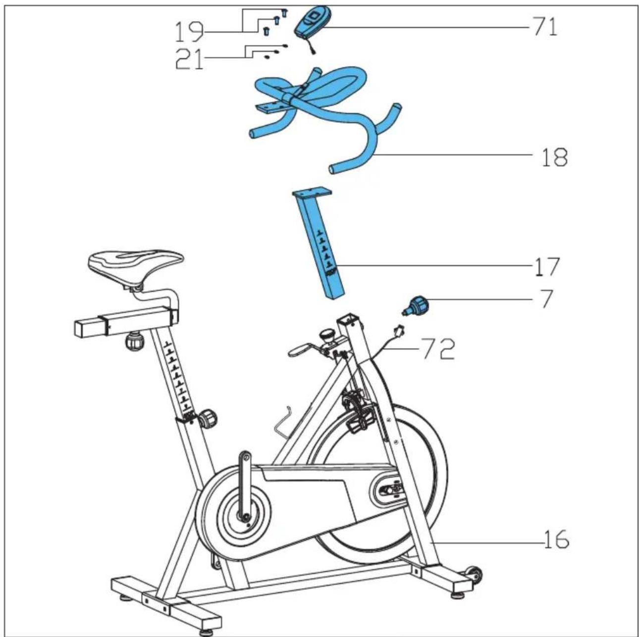 TUNTURI Cardio Fit S30 - Attention, Achtung, Attention, Attentie, Attenzione, Atencion, Giv akt, Huomio - 21
