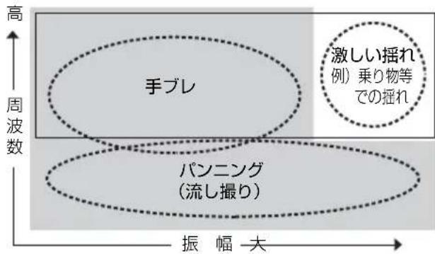 NIKON Nikkor AFS DX 1685mm f3.55.6G ED VR - 手PRE補正機能の概念円 - 1