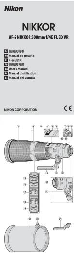 NIKON Nikkor AFS 500mm f4E FL ED VR - 1