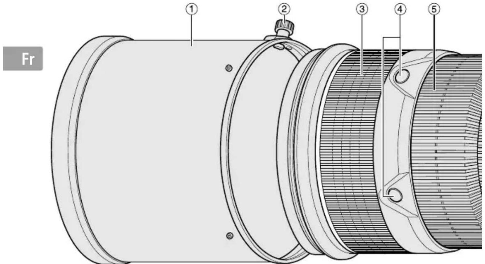 NIKON Nikkor AFS 300mm f2.8G ED VR II - Nomenclature - 1