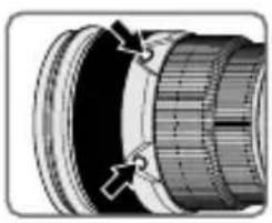 NIKON Nikkor AFS 300mm f2.8G ED VR II - ■ 对焦操作选择开关和对焦操作按钮（请参阅第163页查看适用照相机。） - 2