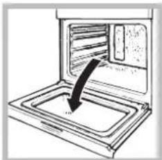 SCHOLTES SCHO 103E P (BK) - To remove oven door with soft closing hinges\*: - 1