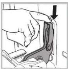 SCHOLTES SCHO 103E P (BK) - To remove oven door with soft closing hinges\*: - 6