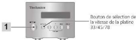 TECHNICS SP10RE - Preparatifs - 1