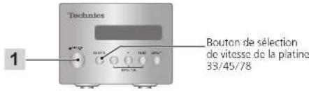 TECHNICS SP10RE - Preparatifs - 1