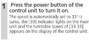 TECHNICS SP10RE - Attention - 1