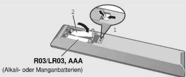 TECHNICS SUR1EG - ■ Verwendung der Fernbedienung - 1