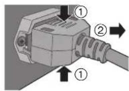 TECHNICS SUR1EG - Att dra ur natsladden fran den har apparaten - 1