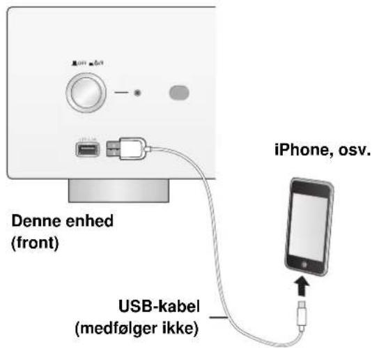 TECHNICS SUR1EG - Tilslutning af en iPhone/iPad/iPod - 1