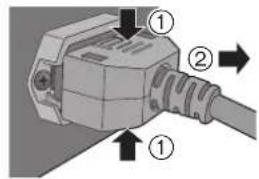 TECHNICS SUR1AE - Connexion du cable d'alimentation secteur - 2