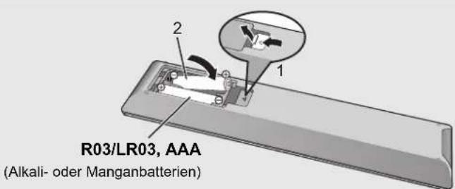 TECHNICS SUR1AE - ■ Verwendung der Fernbedienung - 1