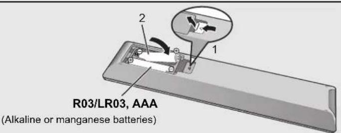 TECHNICS SUR1AE - Using the remote control - 1