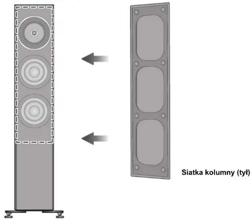 TECHNICS SBG90E - Mocowanie siatek kolumn głośnikowych - 1