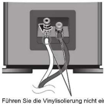 TECHNICS SBG90E - Anschließen der Lautsprecherkabel - 3