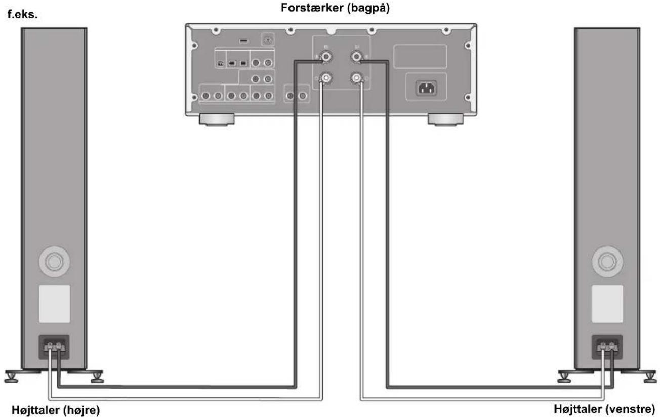 TECHNICS SBG90E - Tilslutning til af en forstærker - 1