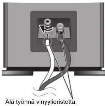 TECHNICS SBG90E - Kaiuttimen johtojen liittäminen - 3