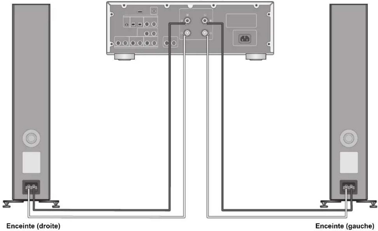 TECHNICS SBG90E - Connexion à un amplificateur - 1