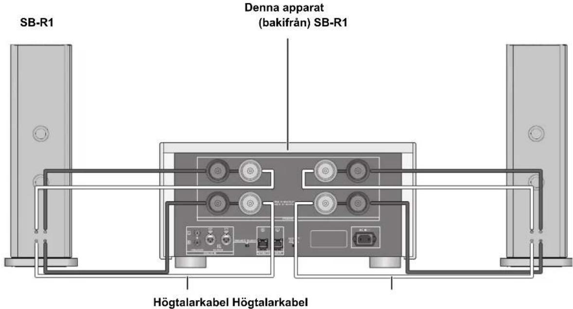 TECHNICS SER1EB - ■ Anslutning med en kabel - 4