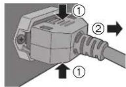 TECHNICS SER1EB - Connexion du cable d'alimentation secteur - 2
