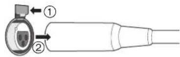 TECHNICS SER1EB - Sadan frakobles XLR-kablerne - 1