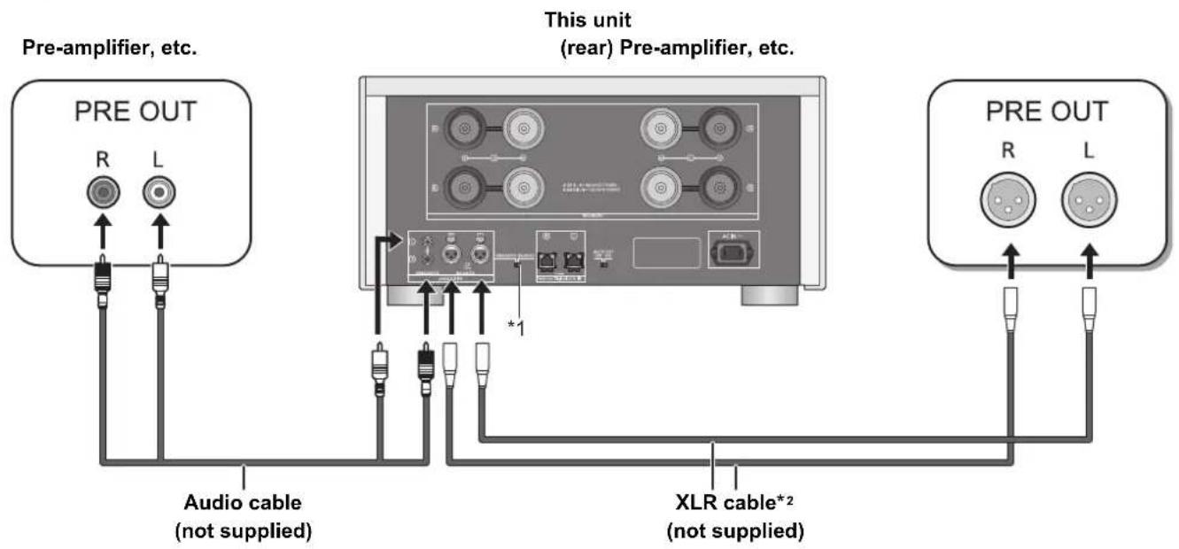 TECHNICS SER1EB - Connecting to analogue audio output devices - 1