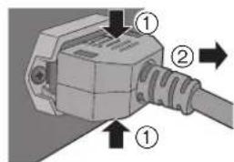 TECHNICS SER1EB - Att dra ur natsladden fran den hare apparaten - 1
