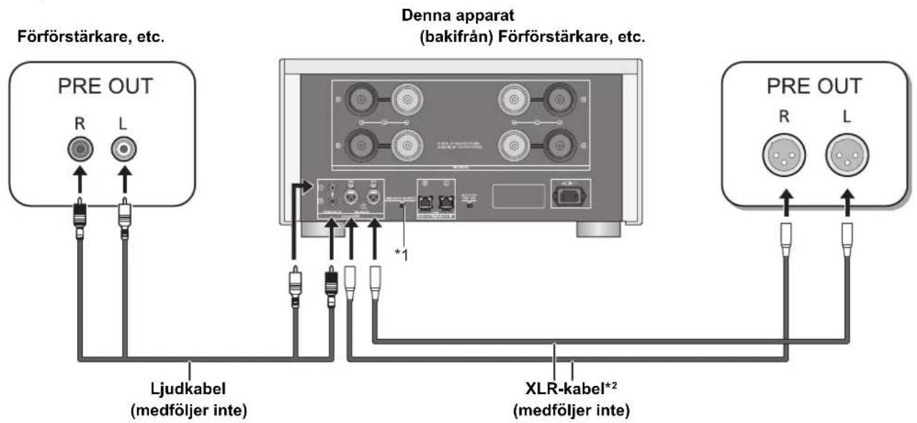 TECHNICS SER1EB - Ansluta till de analoga ljudutmatningsenheterna - 1