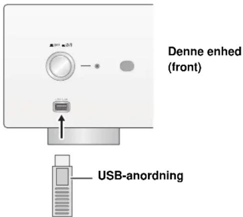 TECHNICS SUR1EB - Tilslut en USB-anordning til encheden. - 1
