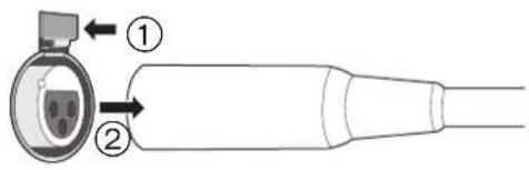 TECHNICS SUR1EB - To disconnect the balanced cables - 1