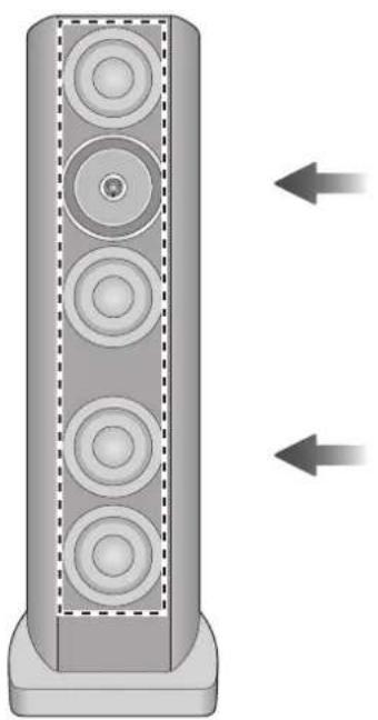 TECHNICS SBR1E - Fastgorelse af højttalernet - 1