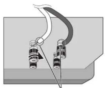 TECHNICS SBR1E - Pour connecter les câbles de l'enceinte - 3