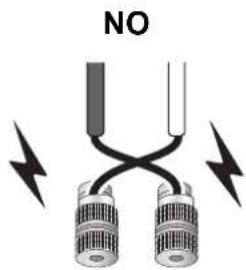 TECHNICS SBR1E - Preparación de los cables y conexión - 5