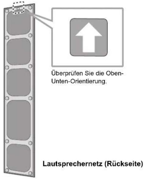 TECHNICS SBR1E - Anbringen der Laufsprechernetze - 2
