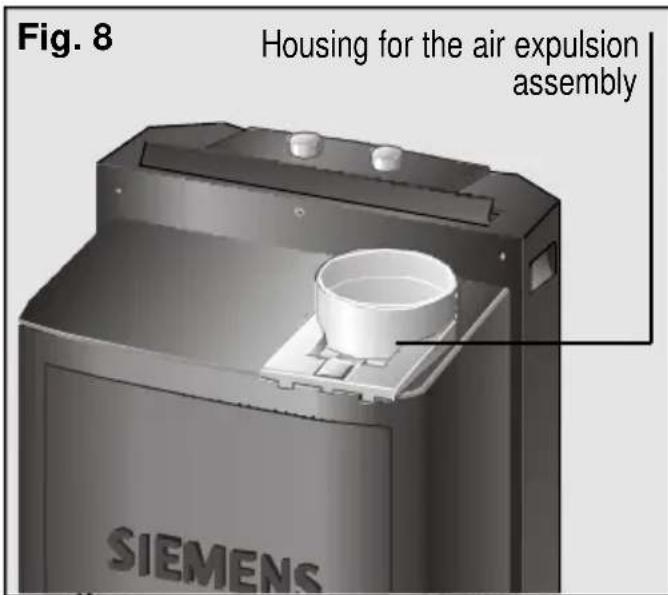 SIEMENS PA0620M - Fitting the air expulsion tube and accessories onto the appliance - 1