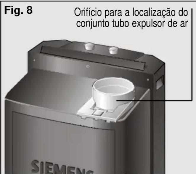 SIEMENS PA0620M - Colocação do tubo expulsion de ar e dos acessórios no equipamento - 1