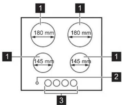 ZANUSSI ZEE6942FXS - INDELING KOOKPLAAT - 1