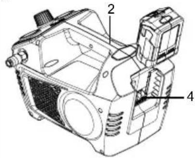 GREENWORKS G24AC - Per rimuovere (Vedere la Figura 2.) - 1