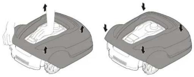 GREENWORKS Optimow 15 - REMOVING THE BODY FROM CHASSIS - 1