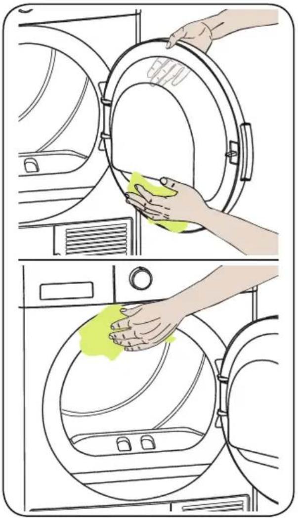 Orima ORC 81 - Limpieza de la superficie interior de la puerta dearga - 1